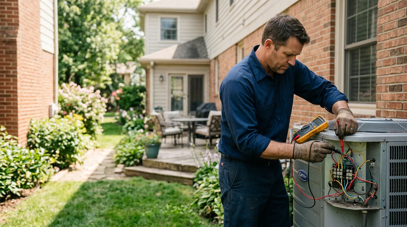 HVAC technician working near Loma, CO
